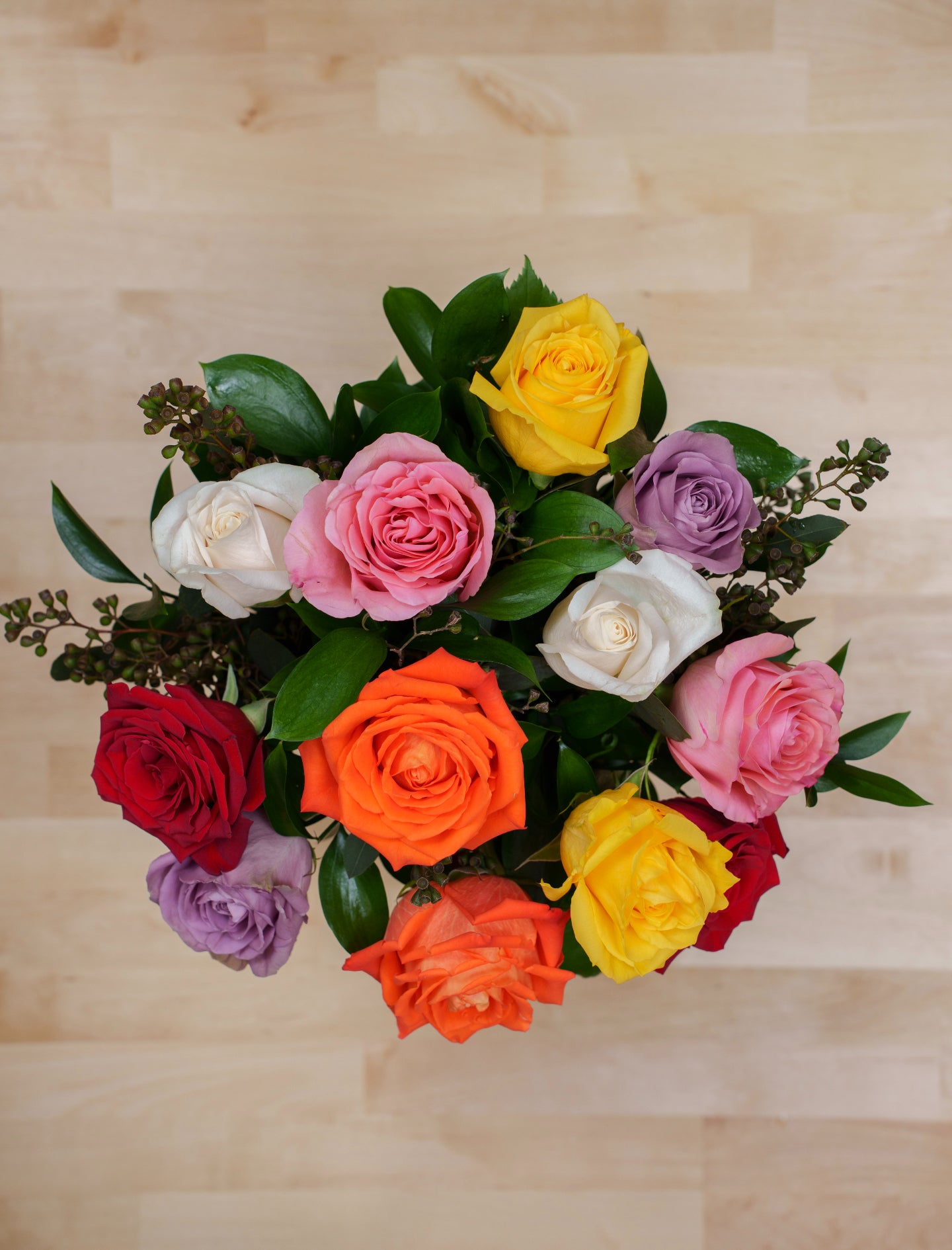 12 Assorted Roses