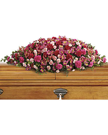 A Life Loved Casket Spray