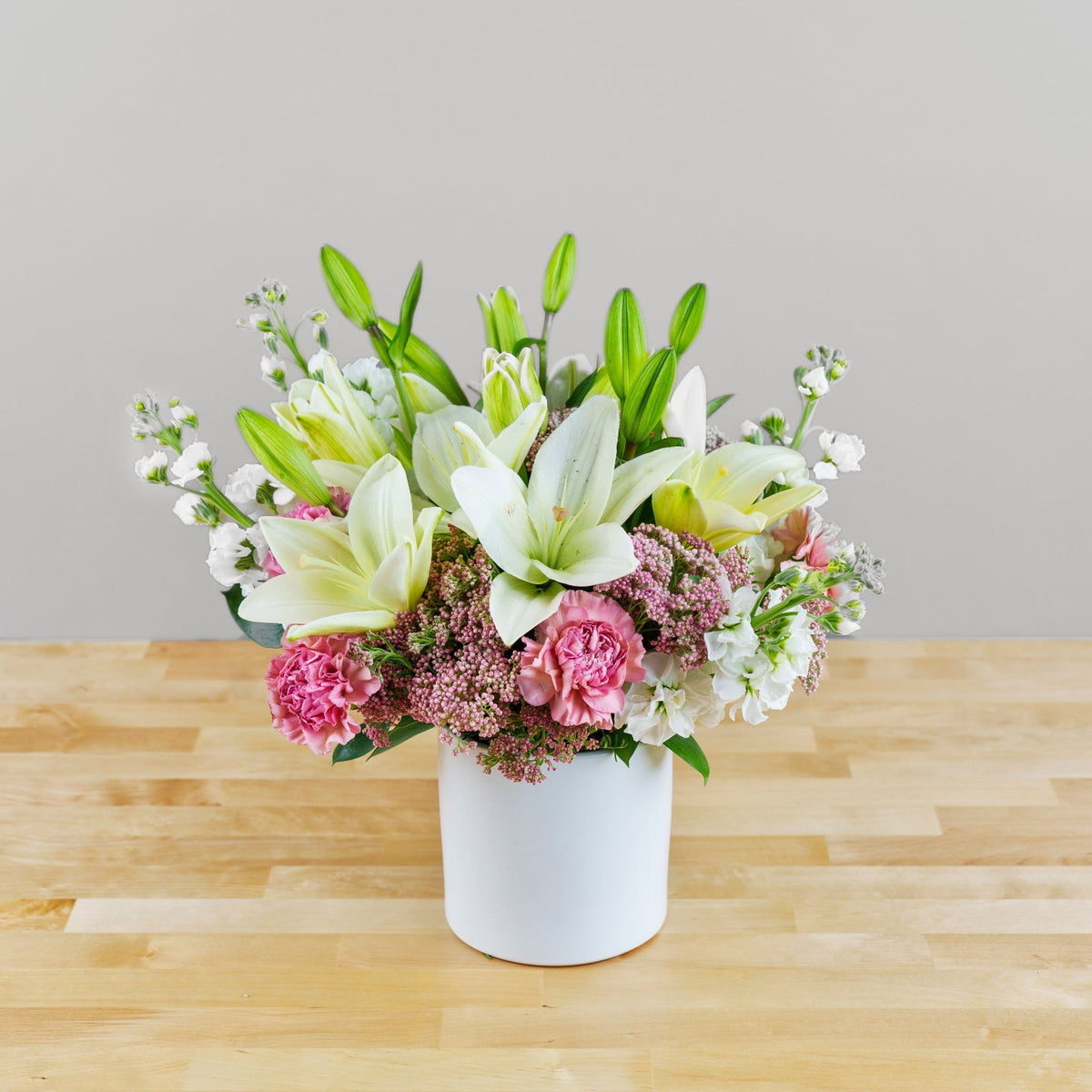 lily flower arrangement Lily Delight — Lilies, Carnations & Stock